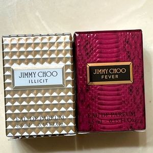 Jimmy Choo Eau de Parfum Illicit & Fever Perfume Mini Splash 4.3ml, .15oz Each